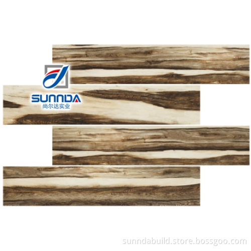 perfect wood grain inkjet printing rough finish ceramic porcelain tiles for bedroom